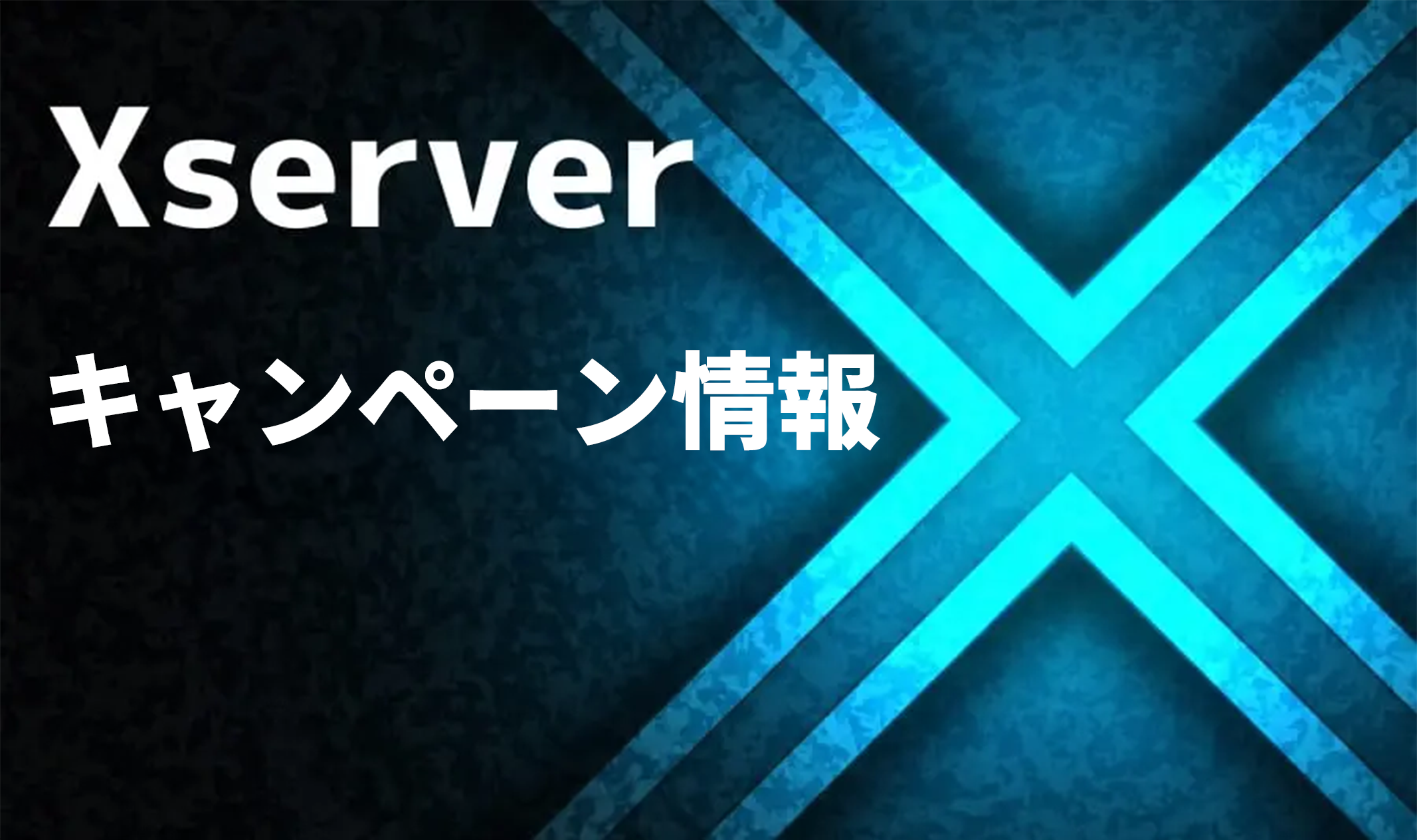 エックスサーバーの最新のキャンペーン情報の下の画像